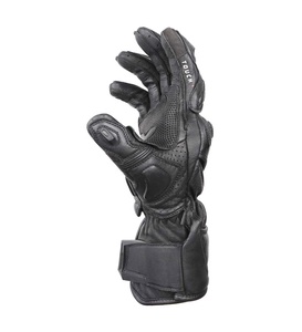 Gants de moto en cuir de vachette à doigts entiers avec protection rigide des articulations, paume antidérapante, imperméables, séchage rapide, imprimés, pour le sport - Product Image 3