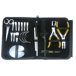 Kit d'outils pour extensions capillaires en acier inoxydable 12 pièces : pinces d'installation et de retrait, peigne de séparation, ciseaux, miroir – Qualité supérieure - Product Image 3