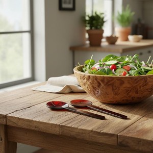 Juego de Cubiertos de Resina Hechos a Mano para el Hogar, Servidores de Ensalada Ecológicos, Aptos para Lavavajillas, Reutilizables, Utensilios de Cocina de Alta Calidad - Product Image 2
