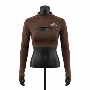 Top Deportivo Corto de Manga Larga, Ligero y Transpirable para Gimnasio, Bolero Deportivo para Mujer - Product Image 2