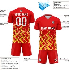 Uniforme de Fútbol de Último Diseño 100% Poliéster, Nuevo Estilo, Profesional para Adultos, Calidad Premium, Color y Logotipo Personalizables, Secado Rápido - Product Image 3