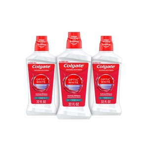 Enjuague bucal blanqueador Premium Colgate Optic White con tecnología avanzada para una sonrisa limpia y brillante - Product Image 3
