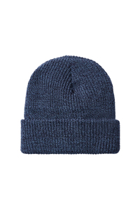 Bonnet unisexe en tricot côtelé bleu marine 100% acrylique, style décontracté pour adultes, tour de tête 56-58 cm - Product Image 2