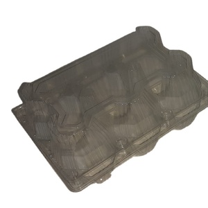 บรรจุภัณฑ์พลาสติกภาชนะใส่ไข่ภาชนะแบบใช้แล้วทิ้งแบบวางซ้อนกันได้บานพับสำหรับ6/12ไข่เกรดอาหารเป็นมิตรกับสิ่งแวดล้อม - Product Image 2