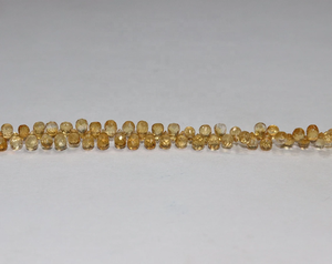 ลูกปัด Citrine เหลี่ยมเพชรพลอยขนาด AAA 4*6มม. เส้นหินธรรมชาติสีเข้มเข้ม8นิ้ว - Product Image 5