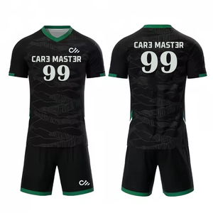 ชุดยูนิฟอร์มฟุตบอลขายส่ง คุณภาพสูง เป็นมิตรกับสิ่งแวดล้อม ทนทาน โพลีเอสเตอร์ 100% น้ำหนักเบา ระบายอากาศได้ดี เสื้อเจอร์ซีย์แบบสั้น ปรับแต่งได้ - Product Image 3