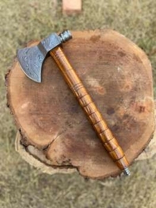 Cuchillo para Pizza de Acero Inoxidable Industrial de Alta Calidad, Estilo Damasco, con Parte Trasera Plana, Hecho a Mano, con Mango de Madera de Palisandro de 2 2/5 Pulgadas, OBM - Product Image 4