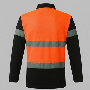 Camiseta Polo de Manga Larga de Alta Visibilidad para Hombre, Fabricada Directamente en Fábrica, Transpirable, Reflectante, Ropa de Trabajo de Alta Visibilidad para Adultos - Product Image 2