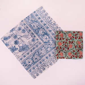 Bohemian Style Cotton Block Print Bandana 21X21 Inch Custom Promotional Scarf Wholesale Supplier Manufacturer Factory - Product Image 5