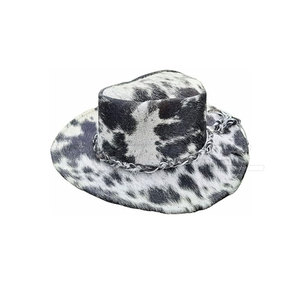 Leather Cowboy <b>Hat</b> Fashion <b>Western</b> <b>Hat</b> Premium Leather Material Comfortable Breathable Fit Daily Wear - Product Image 6