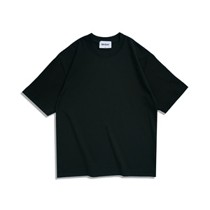 T-shirt en coton blanc surdimensionné pour homme, col rond, manches courtes, jersey décontracté, couleur unie, design simple, coupe classique - Product Image 3