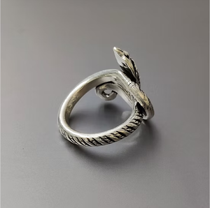 Custom Boho 925 Sterling <b>Silver</b> <b>Ring</b> Handmade Oxidized <b>Silver</b> <b>Snake</b> <b>Ring</b> Animal Design Band Jewelry Manufacturer - Product Image 3