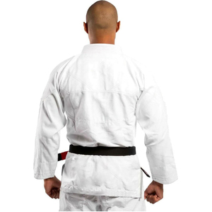 Uniforme de BJJ léger en gros pour hommes, femmes et enfants avec ceinture blanche, design en tissu d'arts martiaux, service OEM disponible - Product Image 4