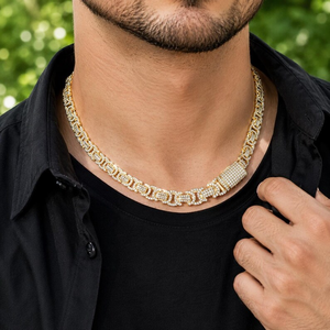 Pass Tester VVS Moissanite 925 Silver Rhodium Plated Brilliant Cut Hiphop Iced Miami Cuban Link Unisex Party <b>Necklace</b> <b>Chain</b> - Product Image 2