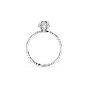 Anillo de compromiso de diamantes cultivados en laboratorio REYES IGI certificados HPHT CVD para mujer, venta al por mayor, oro sólido de 14K, joyería fina para mujer - Product Image 5