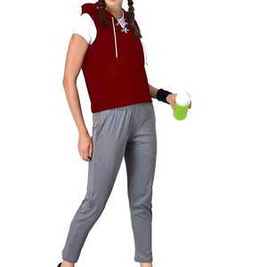 Wholesale Women's <b>Sleeveless</b> <b>Hoodies</b> Custom Fitness Crop Top Eco-Friendly Quick Dry Cotton Gym Vest Workout Tank Top - Product Image 4