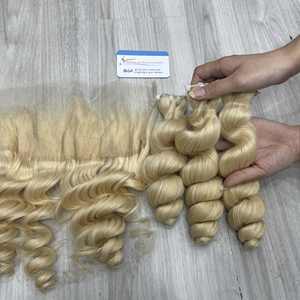 Cheveux naturels vietnamiens de qualité supérieure 613, ondulés, double épaisseur, pointes épaisses, qualité 12A - Product Image 4