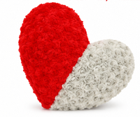 Cojín de Peluche con Forma de Corazón de Rosa, Juguete Suave, Almohada Romántica en Forma de Corazón de Rosa, Decoración para Sofá y Cama, Regalo, Venta al por Mayor OEM