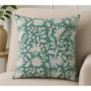 Housse de coussin en coton imprimé à la main indienne, style bohème, pour canapé, décoration intérieure - Product Image 3