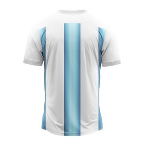 เสื้อวอลเลย์บอลสไตล์อาร์เจนตินาสีฟ้าขาวลายทางแนวตั้งประสิทธิภาพสูง คอกลม สำหรับฝึกซ้อมฟุตบอลสำหรับผู้ชาย - Product Image 2