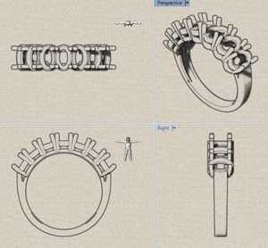แบบจำลอง CAD: โมเดลออกแบบเครื่องประดับ 3 มิติ สำหรับเครื่องประดับฮิปฮอปและเครื่องประดับน้ำหนักเบา - Product Image 2
