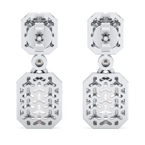 REYES Pendientes de Oro Sólido de 14K de Alta Calidad con Diamante Cultivado en Laboratorio CVD de 3.5 Quilates para Mujer, Joyería Fina de Lujo para Bodas - Product Image 6