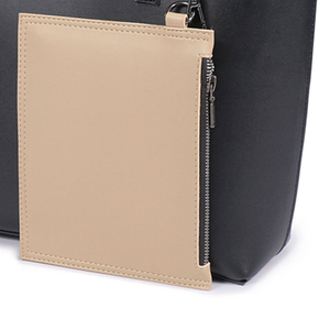 Women's Genuine Leather <b>Tote</b> <b>Bag</b> Solid Color Minimalist Open Top Daily Use All Seasons Fashionable - Product Image 3