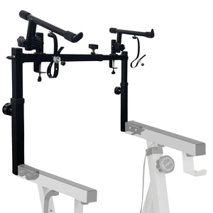 5 Core Adjustable 2-Tier Metal <b>Keyboard</b> <b>Stand</b> Attachment for 54-88 Key Digital Pianos (Model KS 2T GEAR) - Product Image 1