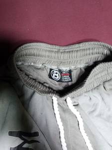 Street Style Sun Faded Cotton Fleece <b>Men</b> Flare <b>Trouser</b> Custom Dtf Printing Staked <b>Trouser</b> with Rhinestone & Ropestring - Product Image 6