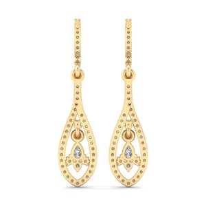 REYES Wholesale Price 925 Sterling <b>Silver</b> GRA Certified Moissanite <b>Wedding</b> Party Wear <b>Earrings</b> For Women Luxury Fine Jewelry - Product Image 3