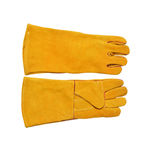 Gants de sécurité en cuir de vachette résistant à la chaleur pour la soudure, gants de travail industriels robustes avec protection de la paume - Product Image 2
