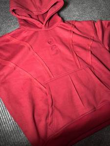 <b>Red</b> <b>Men's</b> Pullover Hoodie Cotton Bamboo Fiber Fleece Hooded <b>Sweatshirt</b> Solid Knitted Winter Streetwear - Product Image 3