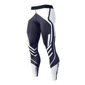 Leggings de compression athlétiques unis pour hommes, avec cordon de serrage – Idéaux pour le yoga, la gym, le fitness, couche de base, évacuation de l'humidité, respirants - Product Image 4