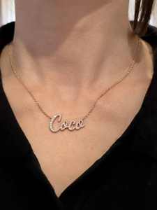 Colgante Unisex Único de Plata de Ley 925 con Diamante Moissanita y Letra Personalizada, Clásico, Certificado de Alta Calidad - Product Image 4