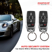 Sistema de Alarma para Auto ROADPOWER (RP-RE-BL100-630) Milano - Kit de Seguridad con Llave Remota Inteligente, Dos Controles Remotos, Alcance de 100m, Indicador LED, Universal