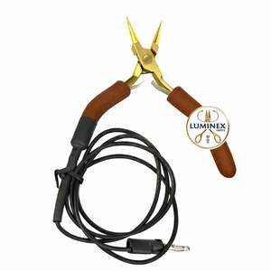 Pro Supplier Premium Gold White Finishing Grounded Needle Nose Pliers 5 Inch Stainless Steel Precision Jewelry <b>Tool</b> ESD <b>Safe</b> - Product Image 6