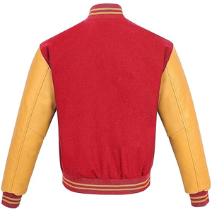 Men's Premium Quality Best Selling Varsity <b>Jacket</b> Customized Genuine <b>Leather</b> Material Hot Selling <b>Winter</b> - Product Image 4