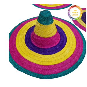Sombreros de Paja Estilo Mexicano Y2K para Playa, Viajes al Aire Libre y Decoración de Fiestas - Product Image 1