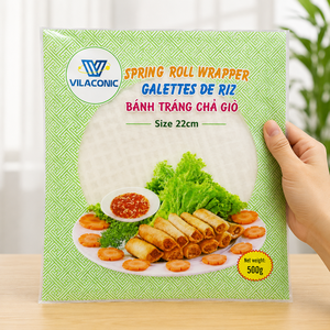 Vietnam Vegan Gluten Free Rice <b>Paper</b> 340g Bag Round Square 18cm 22cm 30cm 32cm for Fresh Fried <b>Spring</b> <b>Rolls</b> OEM Wholesale/ ANNA - Product Image 4