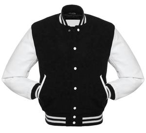 Chaqueta Varsity de Forro Polar de Algodón Personalizada OEM para Invierno, con Forro Acolchado Cálido y Decoración Bordada Reflectante - Product Image 2