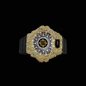 นาฬิกาสปอร์ตหรูหรา Justhira Unisex VVS Moissanite แบบสั่งทำพิเศษ พรีเมียม ประดับเพชร กันน้ำ 10BAR สายหนังสีดำ ราคาโรงงาน - Product Image 1