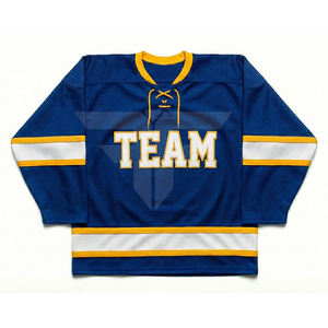 Maillots de hockey sur glace unisexes pour adultes, style streetwear, hip-hop, en tissu mesh polyester sublimé, respirant - Product Image 2