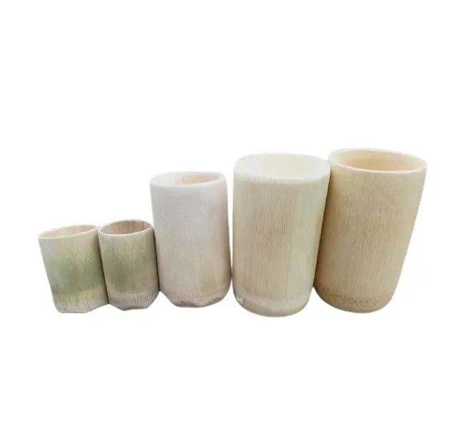 Fabrik Großhandelspreis umweltfreundlicher Bambus-Kaffeebecher mit Griff Bambus Rattan-Tasse mit individuellem Logo Laserdruck handwerklich 99GD