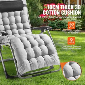 Poltrona Reclinabile Anti-Gravità Regolabile da 33 Pollici per Interni/Esterni - Comfort a Gravità Zero - Product Image 4