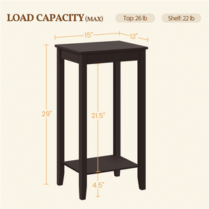 Tavolino Contemporaneo in Legno con Vano Portaoggetti, Finitura Espresso, per Soggiorno o Bar - Product Image 5