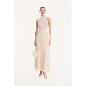Jupes longues élégantes ELARA MIDI SKIRT pour femmes, anti-plis, en dentelle naturelle, vente en gros de vêtements pour femmes de WhiteAnt - Product Image 3