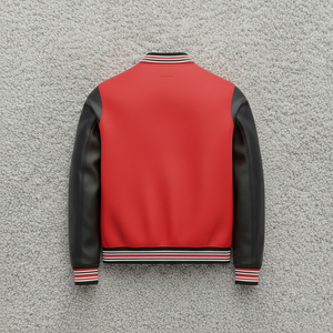 <b>Spring</b> Autumn Custom Oversize Embroidered Varsity <b>Women</b> <b>Jackets</b> PU Long Sleeves Stand Collar <b>Jackets</b> Baseball Bomber <b>Jacket</b> - Product Image 2