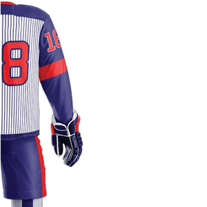 Camisetas de Hockey sobre Hielo Personalizadas para Hombre, Cuello en V, Conjunto de Dos Piezas, Impresión Digital del Nombre del Equipo y Número, 100% Poliéster Ecológico - Product Image 6