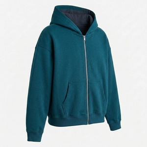 Sudadera con Cremallera Completa de Alta Calidad, Logotipo Personalizado, Servicio OEM, Fabricante de Marca Privada, Sudadera con Cremallera para Hombre - Product Image 3