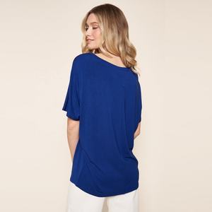 Nueva moda de verano para mujer, camisetas ajustadas de algodón, camiseta ecológica de manga corta con cuello en V de gran tamaño - Product Image 5